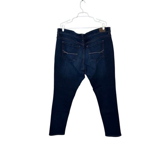 BKE Denim Women’s Payton Straight Leg Jeans Size 38R Dark Wash Stretch - Picture 2 of 9